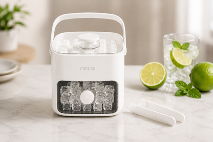 Ice Cube Storage Box with Press Lid
